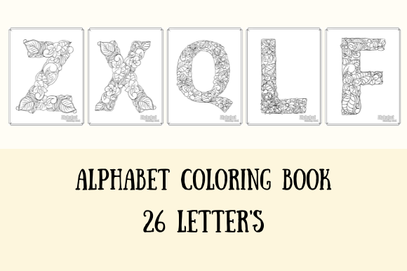 Discover Creative Relaxation with a Floral Alphabet Coloring Book