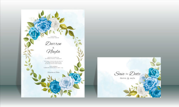 Elegant Wedding Invitations with Florals