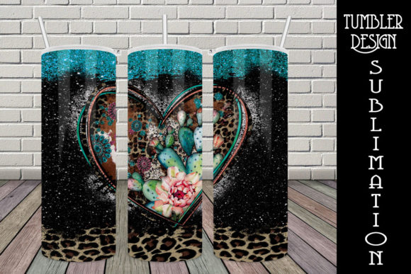 The Art of Personalization: Exploring the Tumbler Sublimation Cowhide Heart Design