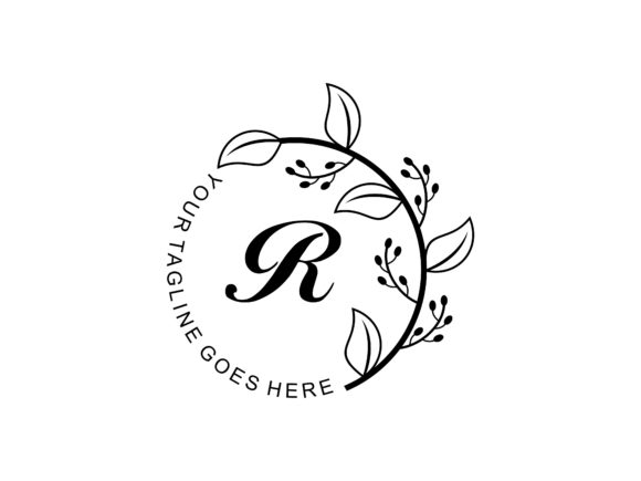 The Circle Leaves with Initial R Vector Logo: A Practical Asset for Brand Identity
