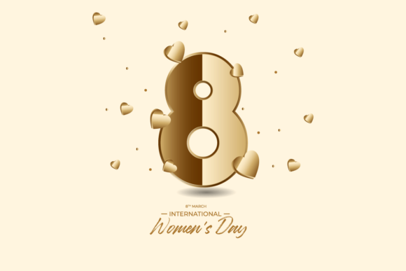 The Process-Oriented Guide to 8 March Women's Day Golden Typography