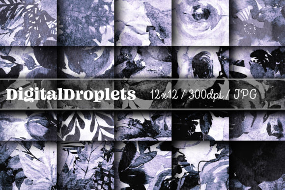 Vintage Flowers Vol. 25: A Goth Grunge Paper Collection